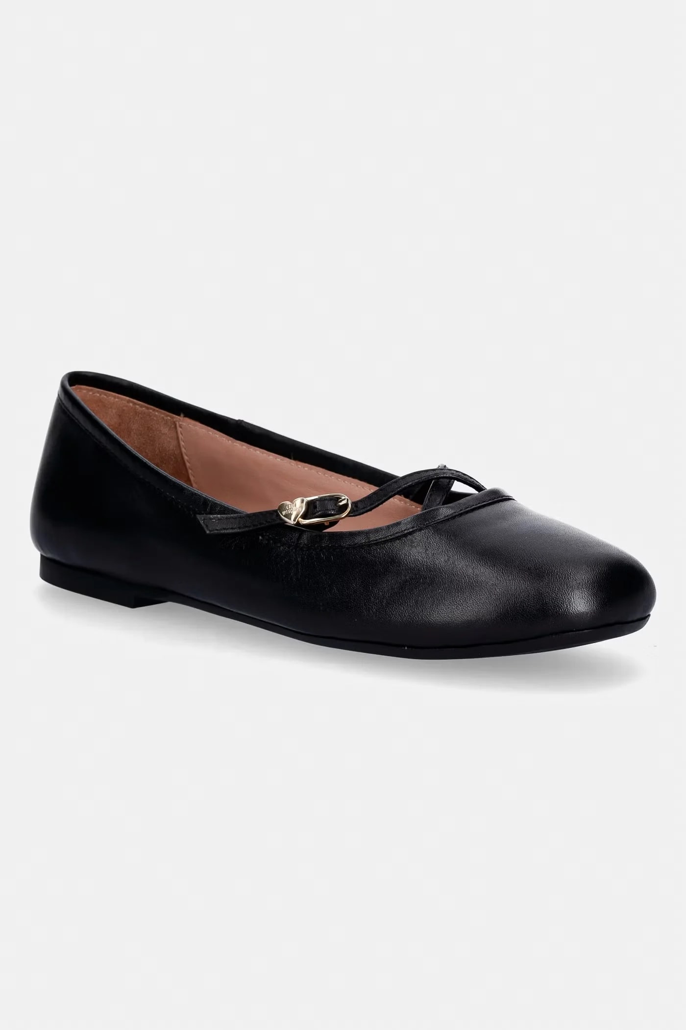 Кожаные балетки черные для женщин