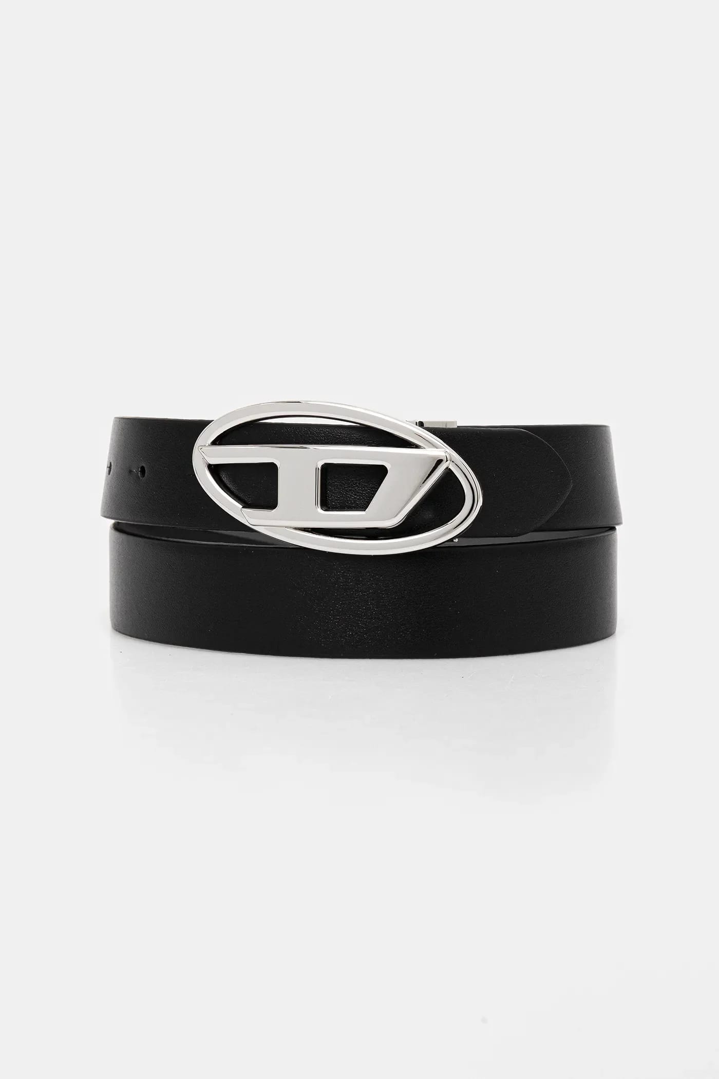 Ремень кожаный двусторонний OVAL D LOGO B-1DR W REV II