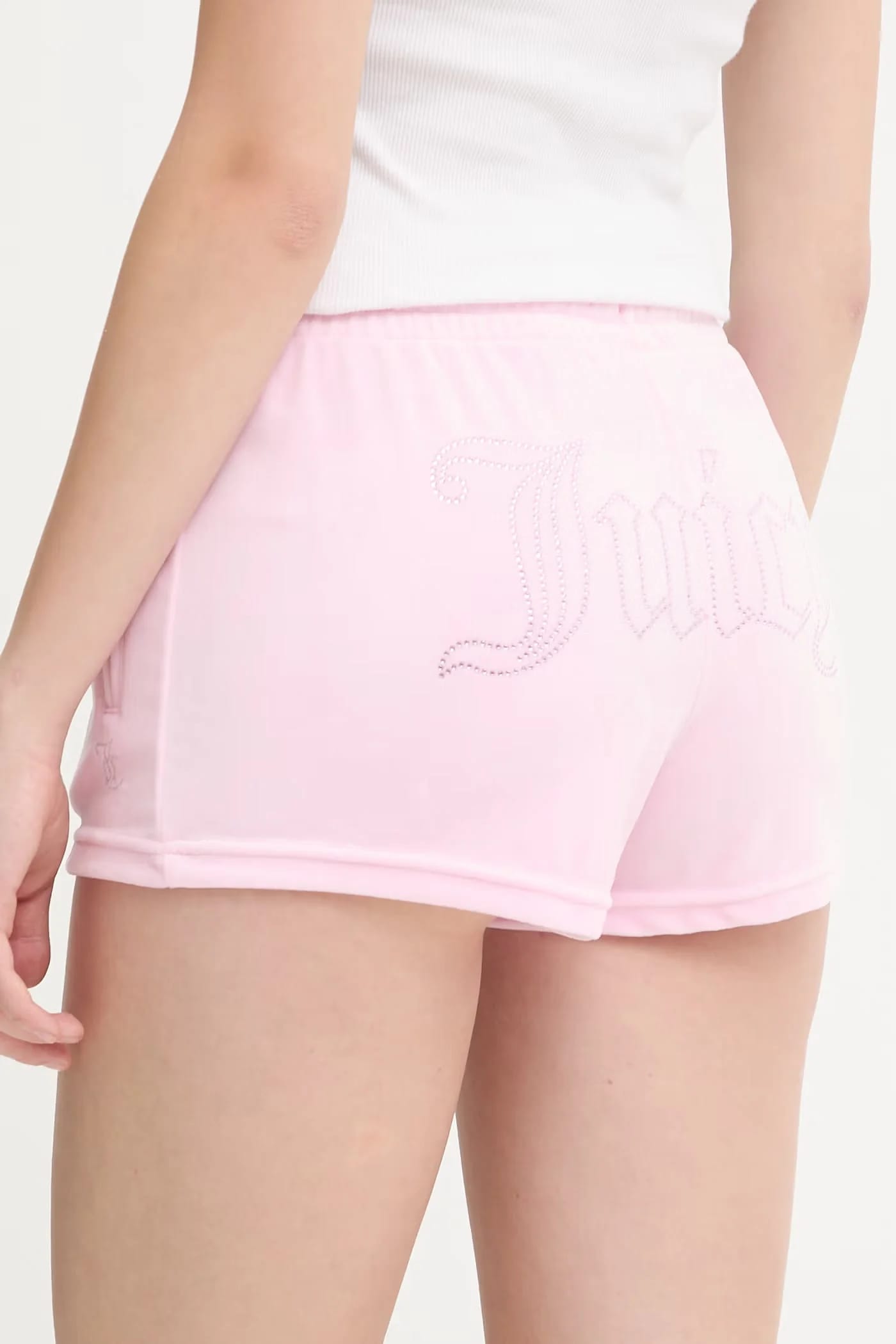 TAMIA SHORTS женские велюровые шорты розовые для женщин