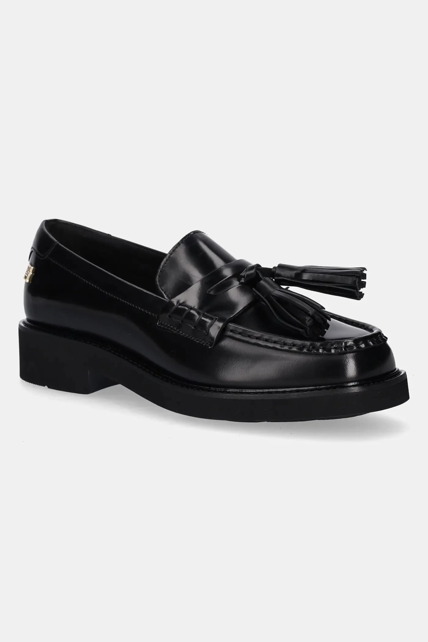 кожаные мокасины LTHR LOAFER с кисточкой и квадратным носком