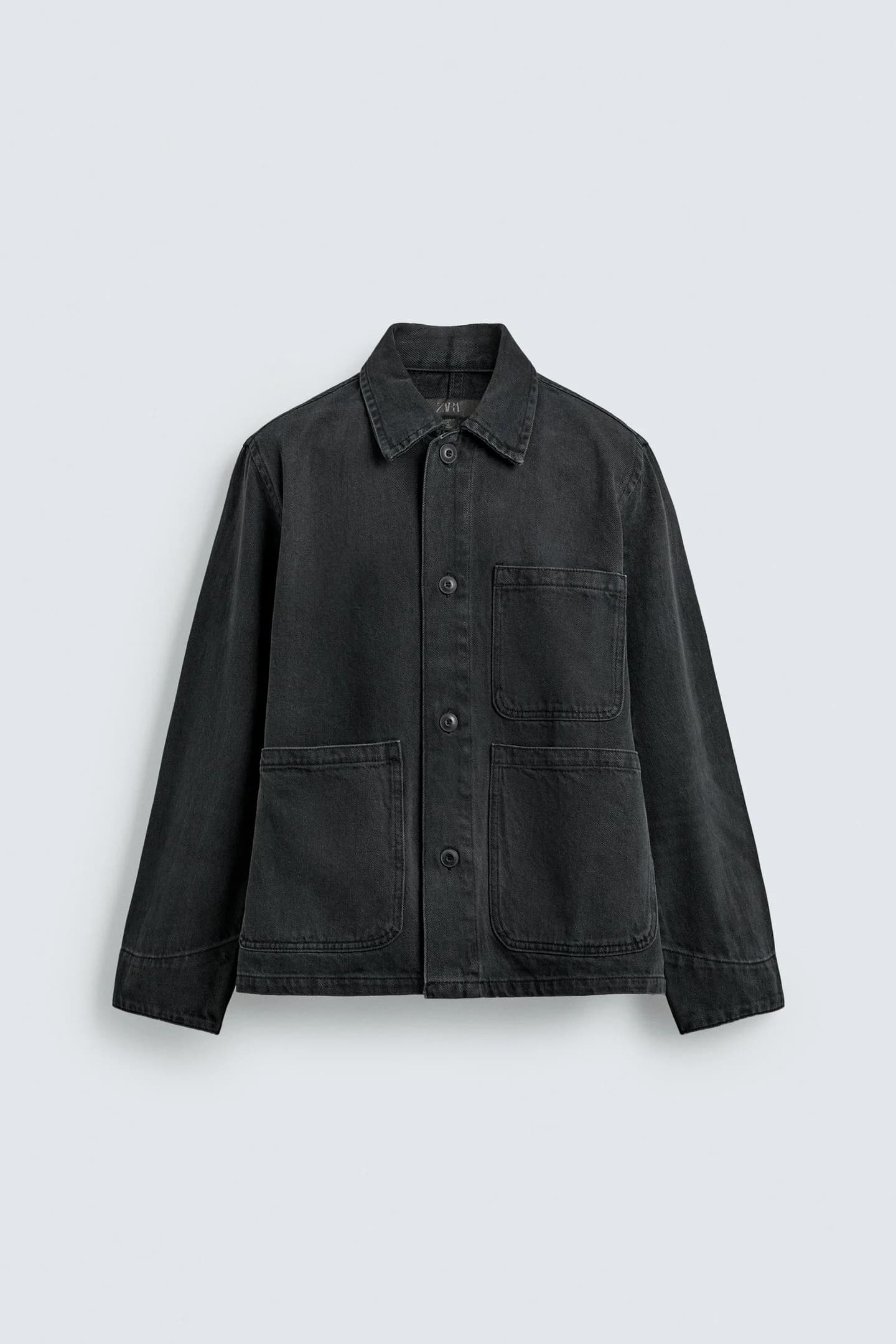 КУРТКА-РУБАШКА СВОБОДНОГО КРОЯ С КАРМАНАМИ