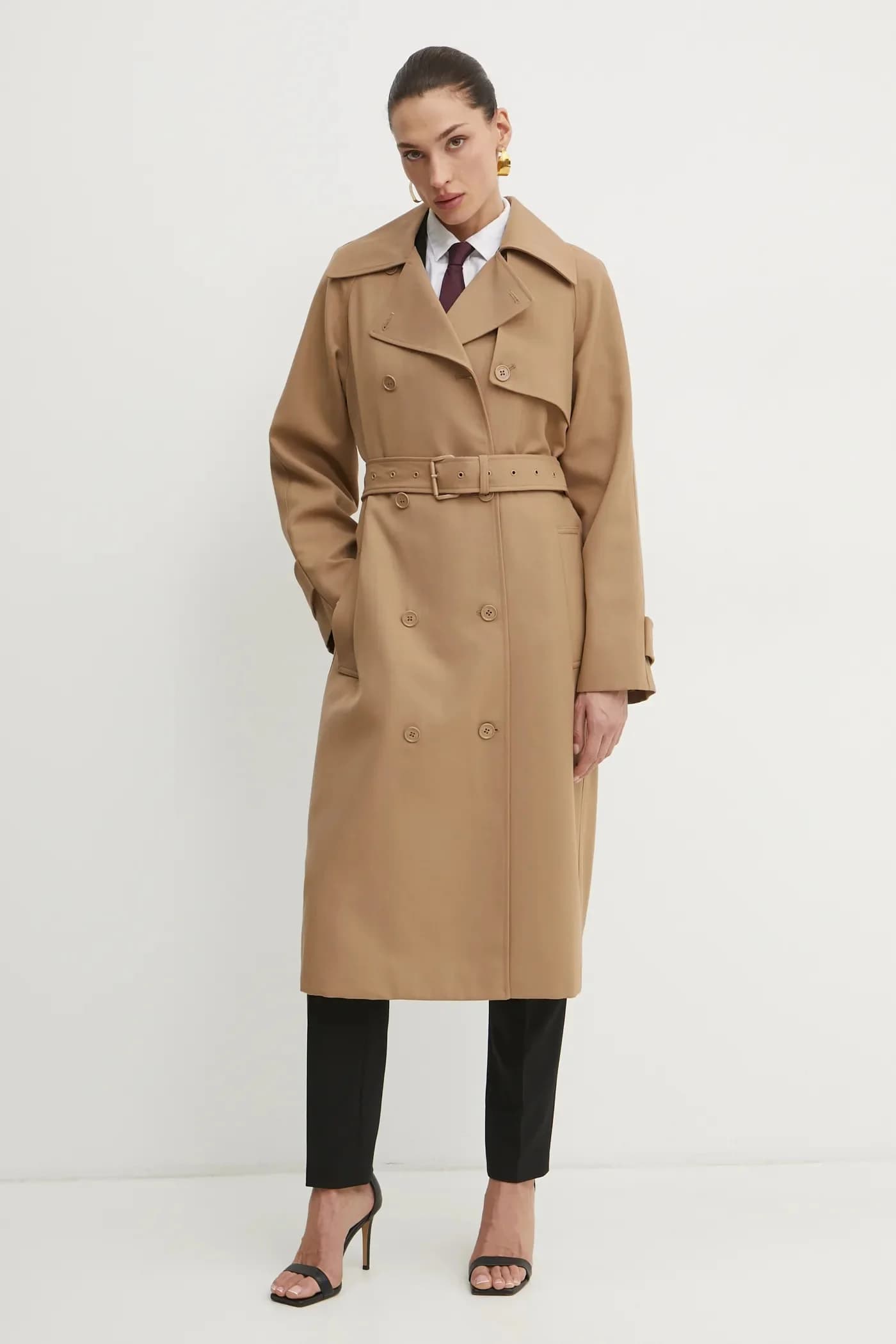 Тренч из смесовой шерсти