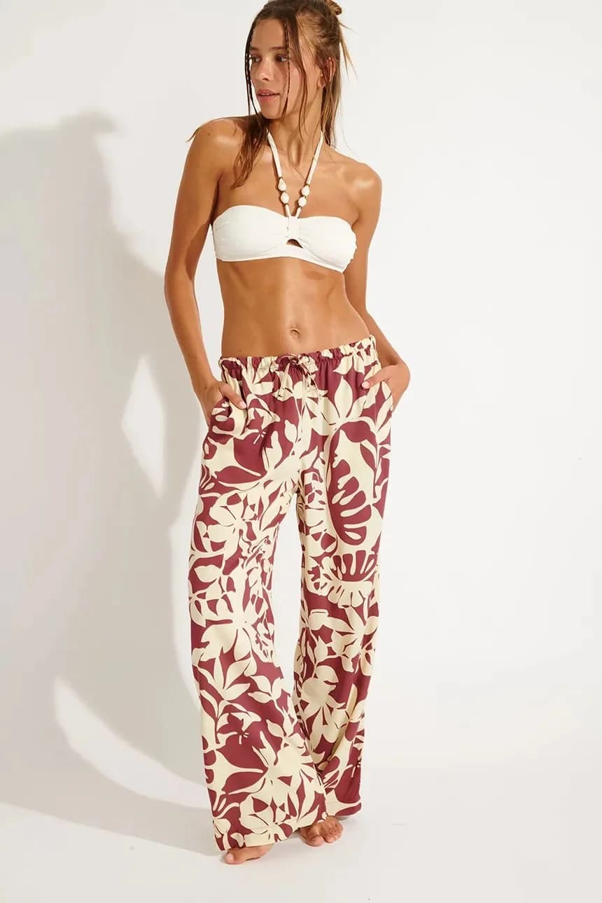 Пляжные брюки-саронг