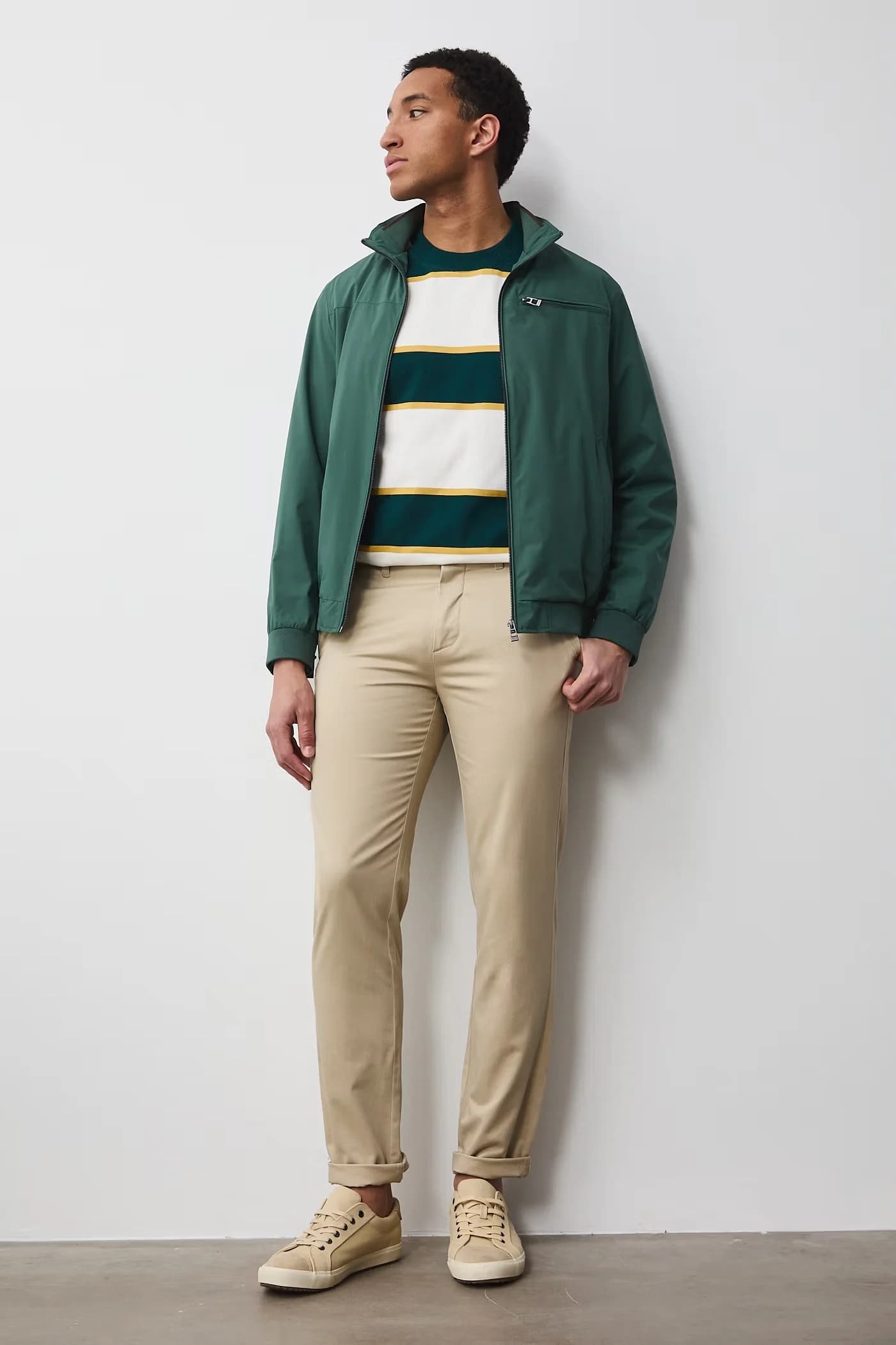 Мужские чиносы из хлопка с эластаном