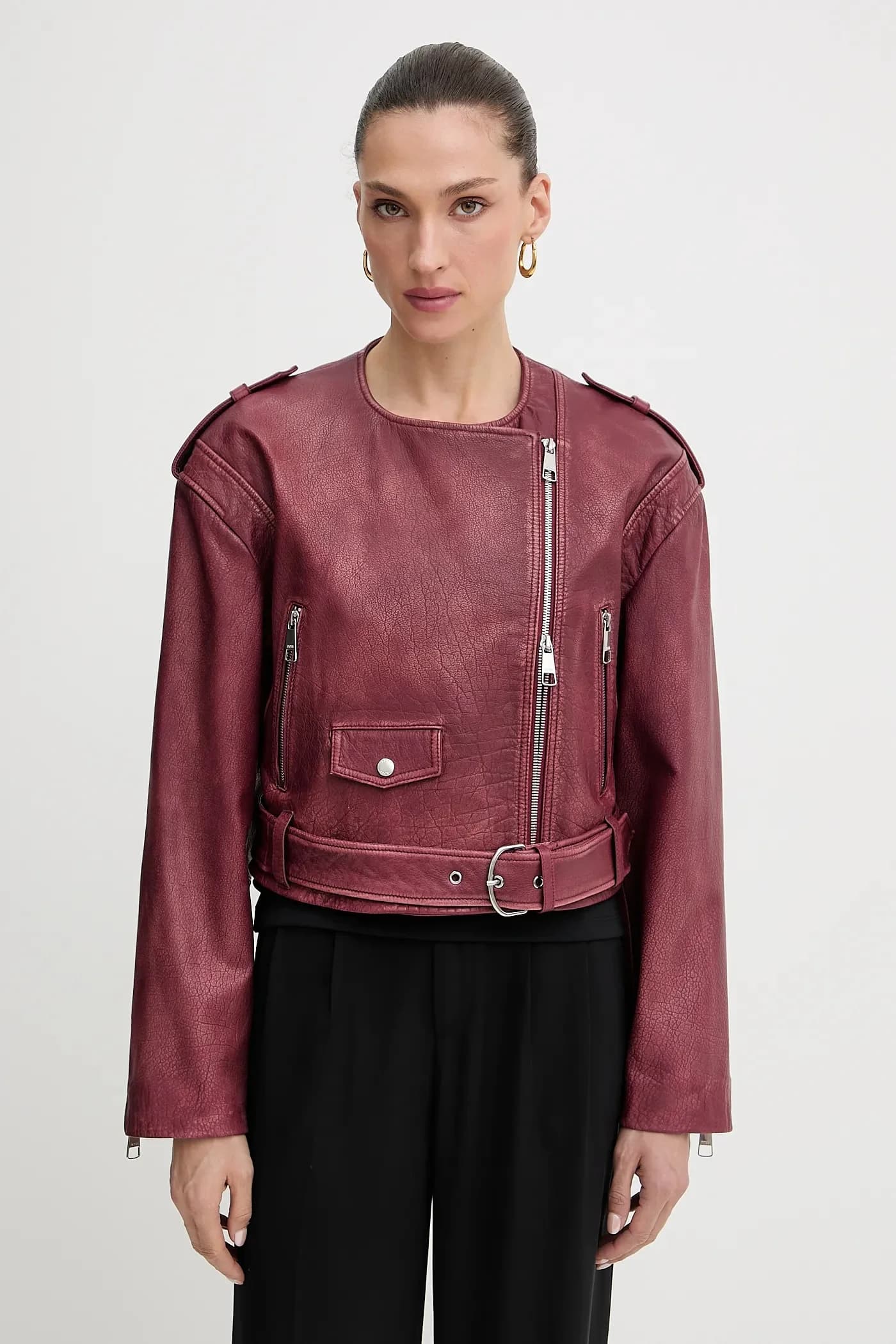 Кожаная косуха C_Sadora