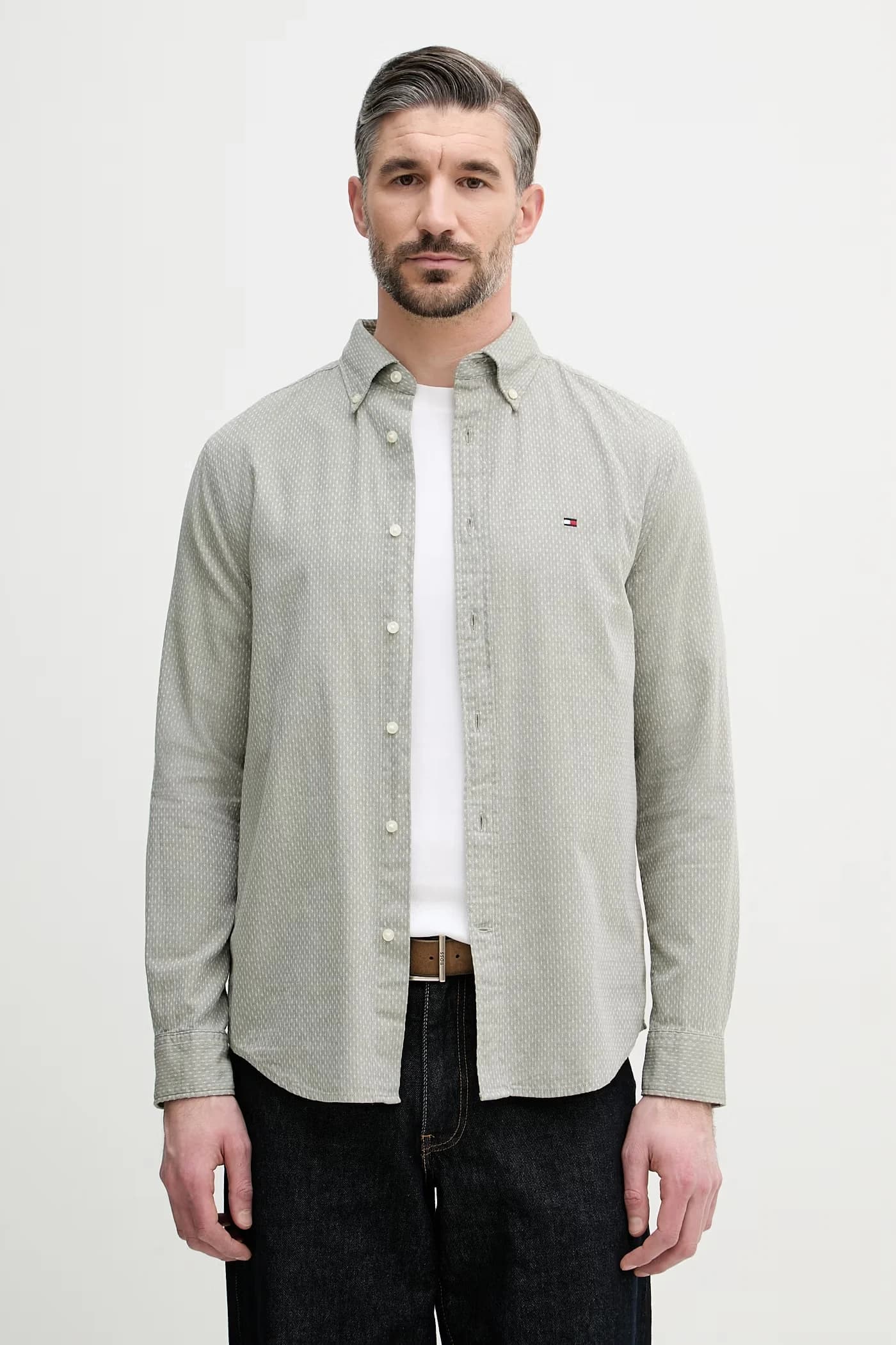 Мужская хлопковая рубашка