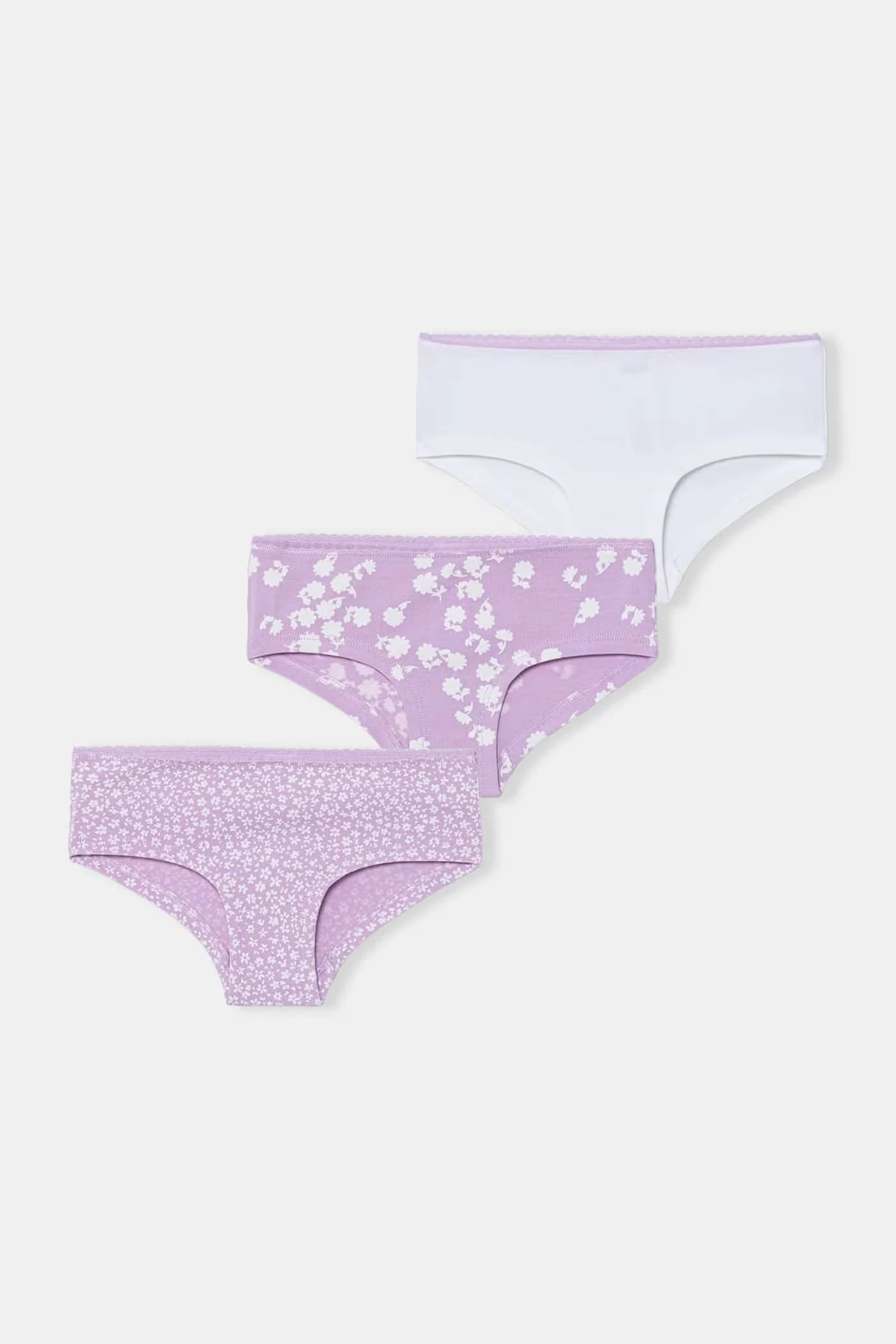 Детские трусы из хлопка с эластаном, 3 пары