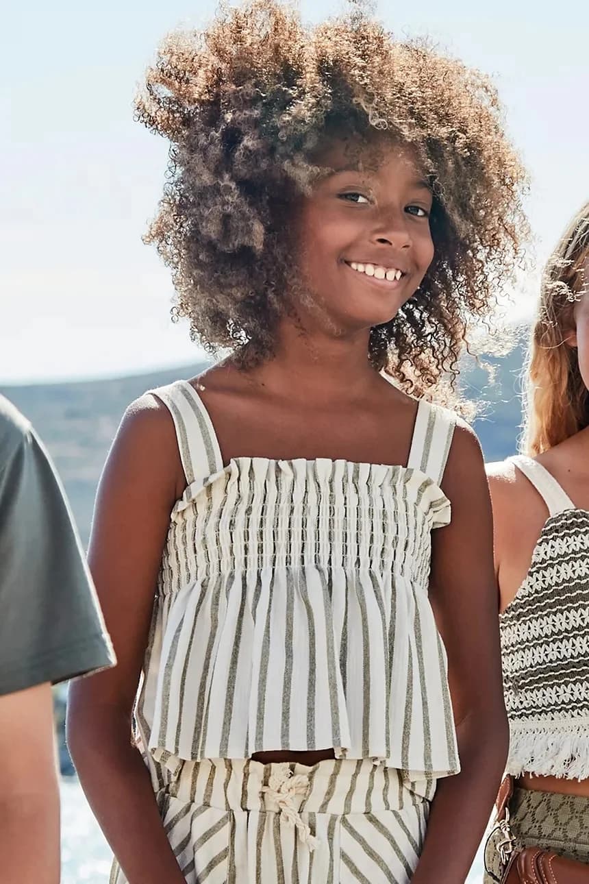 Детская хлопковая блузка