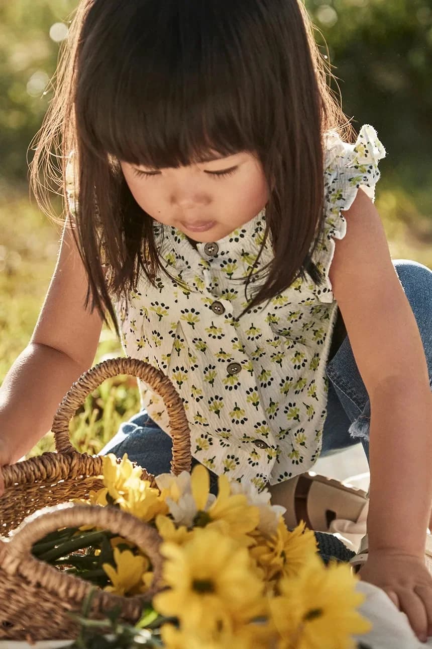 Детская хлопковая блузка