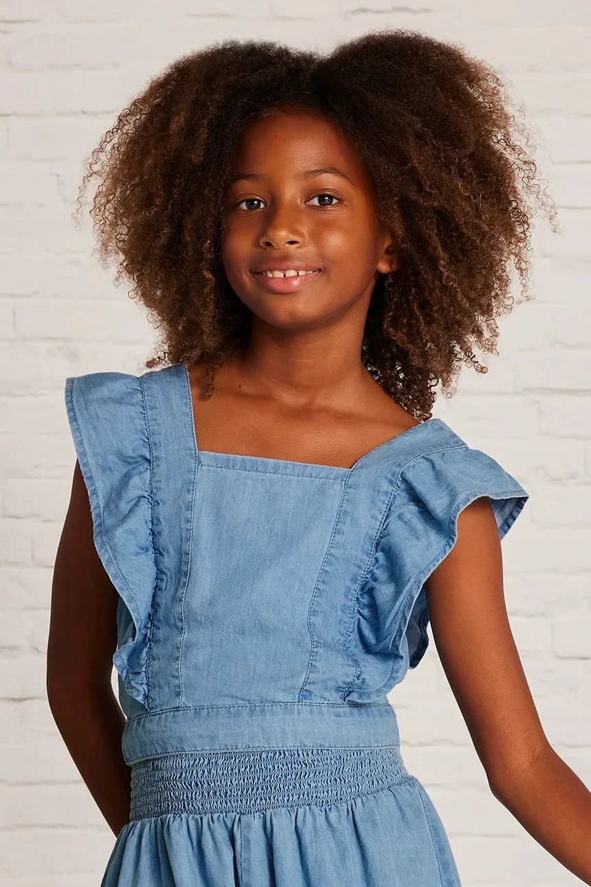 Детская джинсовая блузка