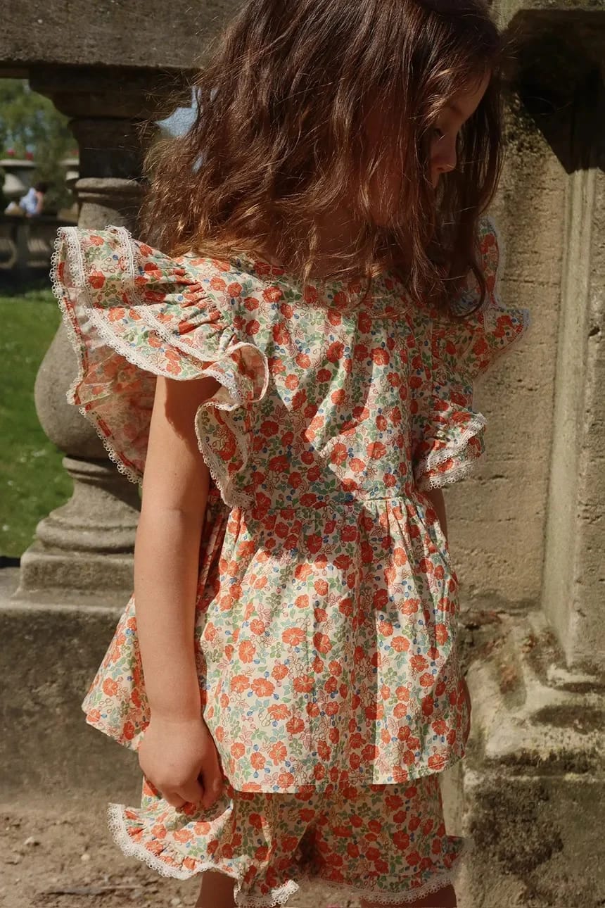Детская хлопковая блуза VERBENA TOP GOTS
