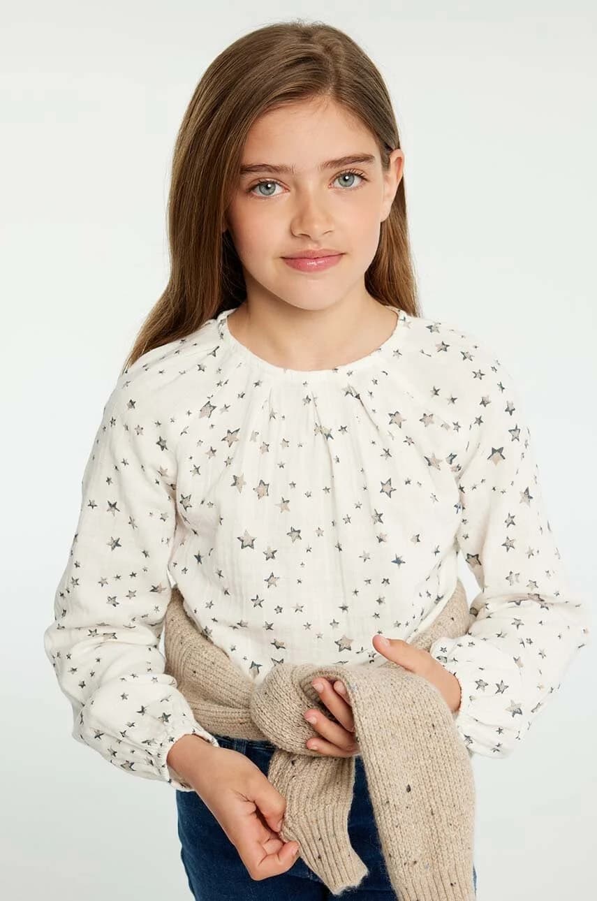 Детская хлопковая блузка