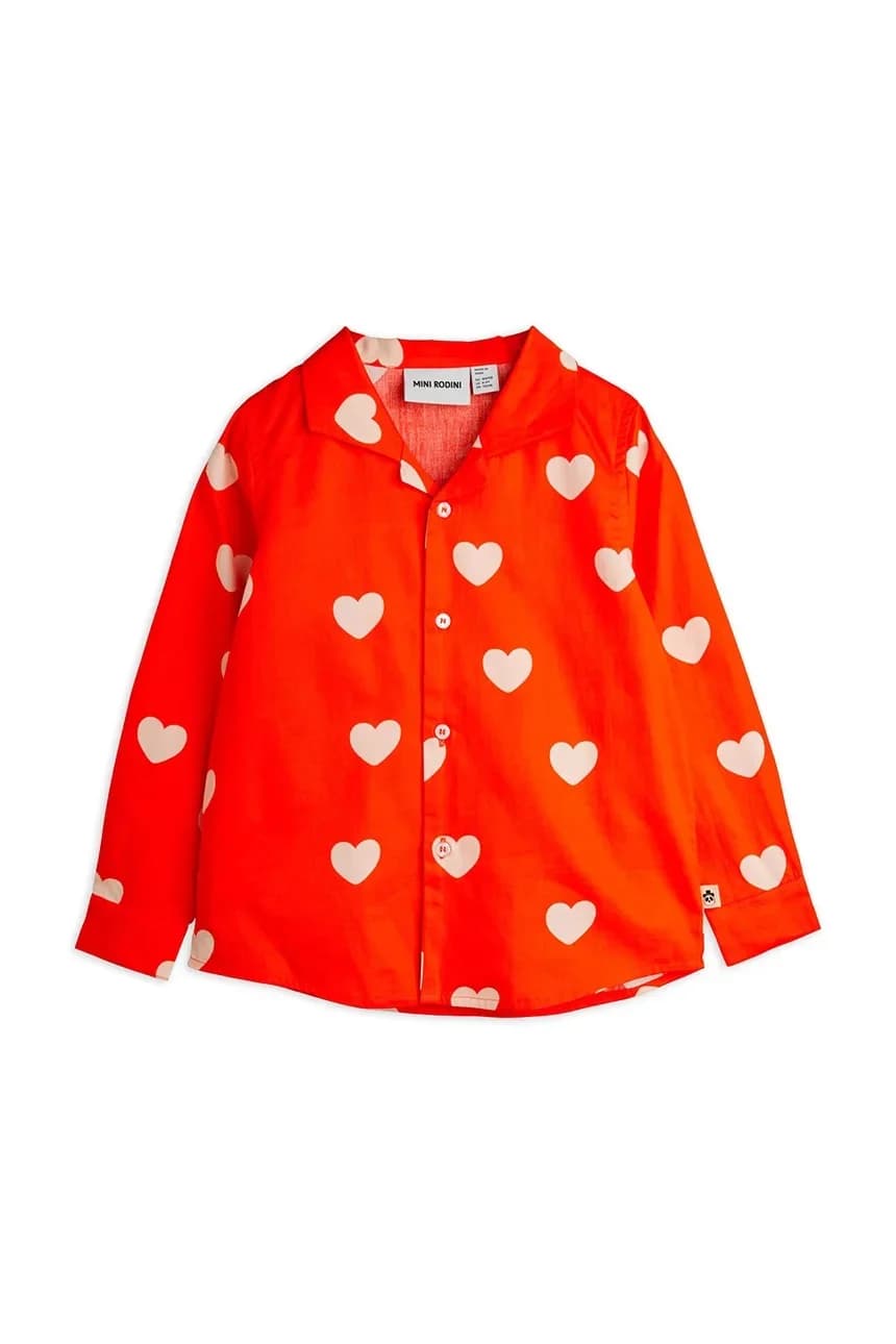 Детская хлопковая рубашка Hearts