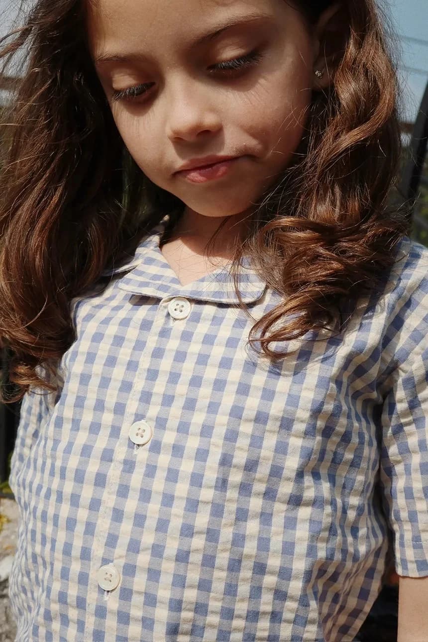 Детская хлопковая рубашка KIM SS SHIRT GOTS