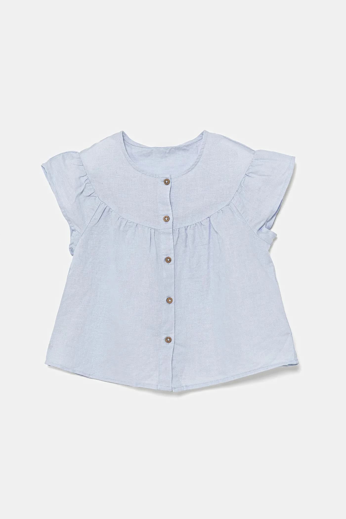 Детская льняная рубашка