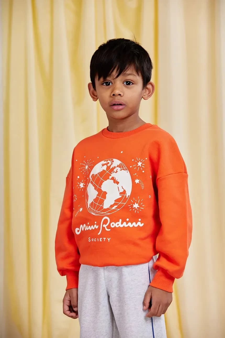 Детская хлопковая толстовка Mini Rodini Society