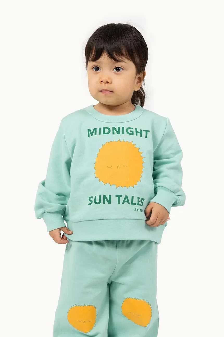 Детская хлопковая толстовка SUN TALES GRAPHIC BABY SEATSHIRT