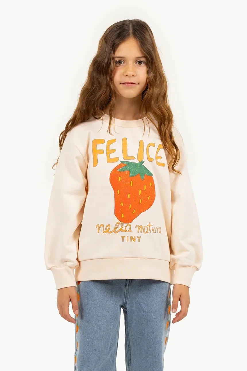 Детская толстовка из хлопка NELLA NATURA GRAPHIC SEATSHIRT