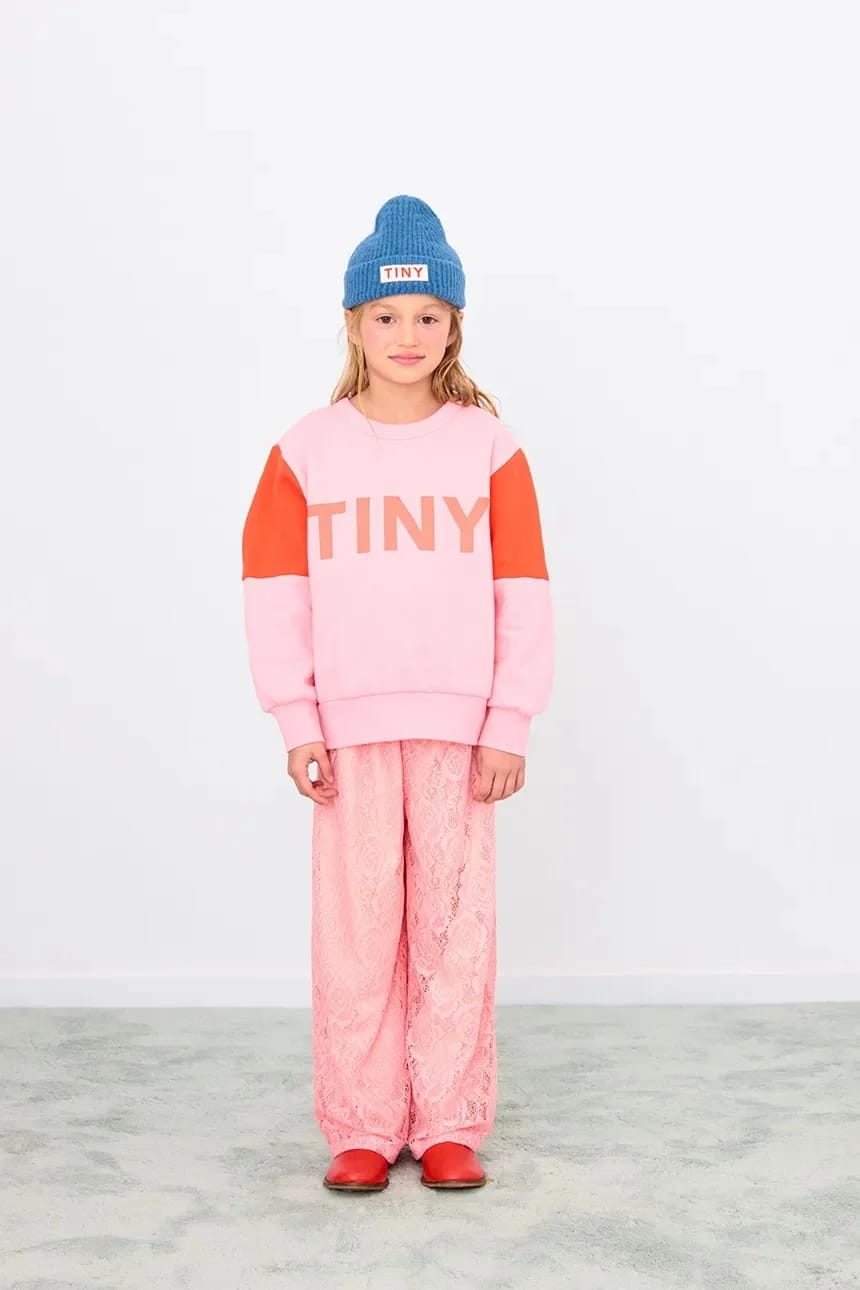 Детская толстовка из хлопка TINY COLOR BLOCK SEATSHIRT