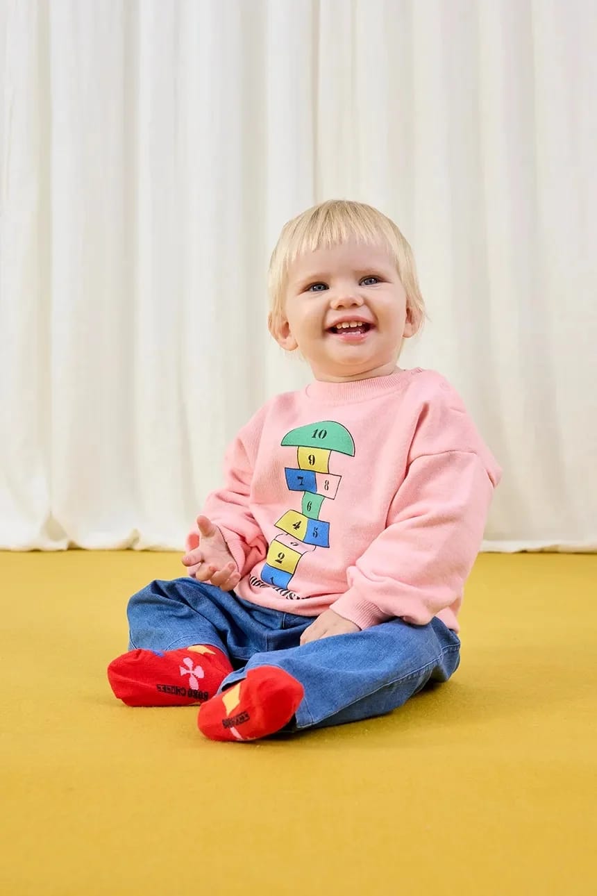 Детская толстовка из хлопка в стиле Hopscotch