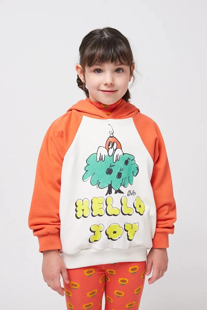 Детская хлопковая толстовка Hello Joy