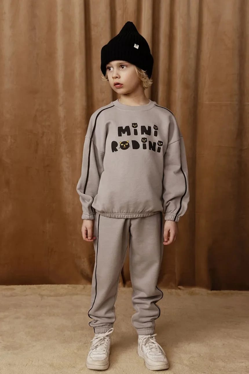 Детский хлопковый свитшот Mini Rodini Cats