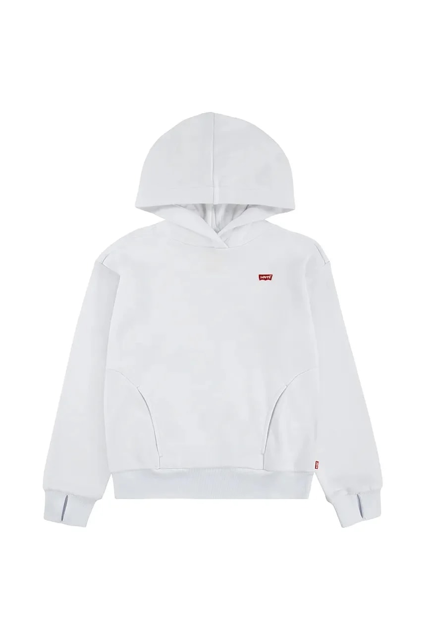 Детская толстовка BATWING PATCH HOODIE белая для девочек