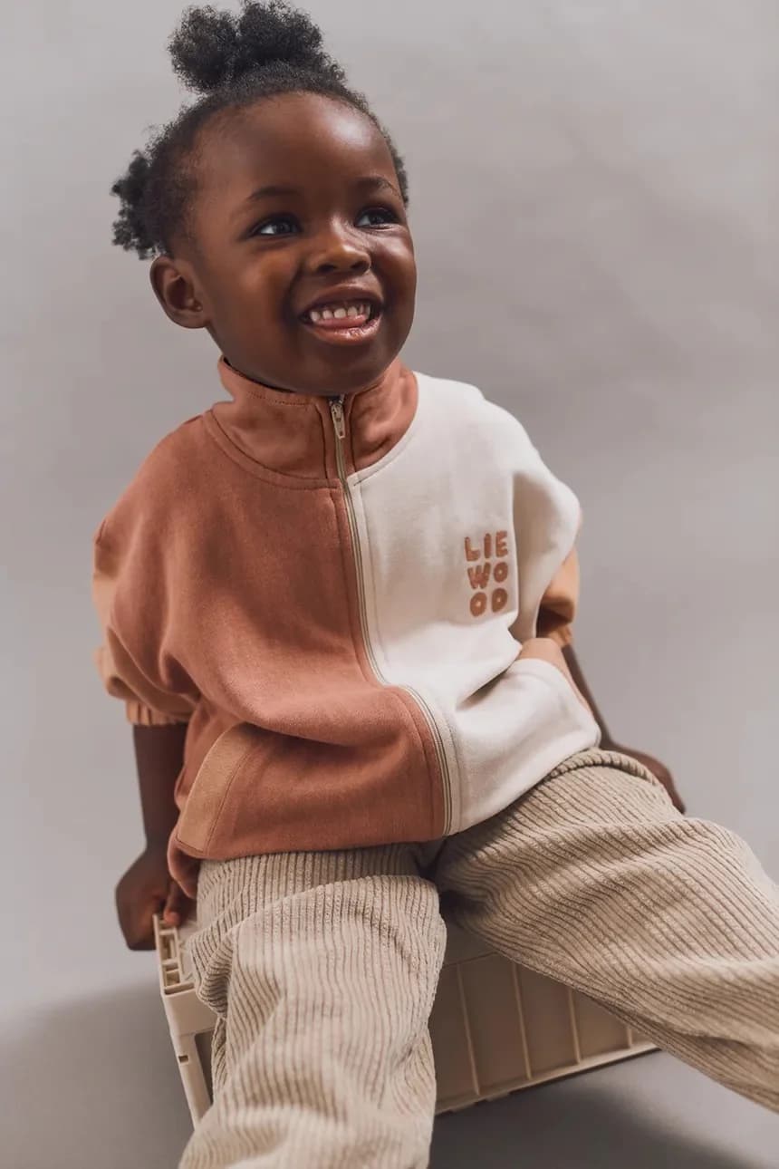 Детский хлопковый свитшот Cassius на молнии