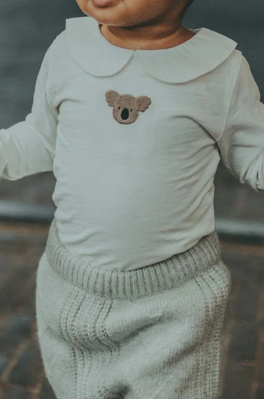 Хлопковое детское боди Davo Bodysuit Koala