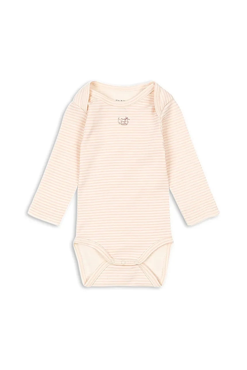 Хлопковое детское боди FIO STRIPE LS BODY OCS