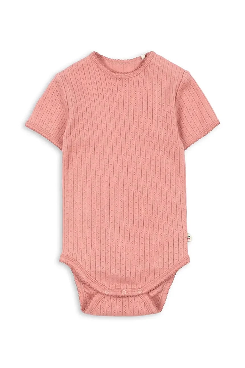 Хлопковое детское боди MINNIE SS BODY GOTS