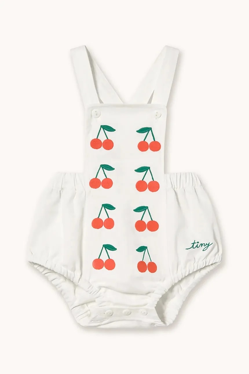 Хлопковое детское боди MINI CHERRIES TWILL BODY