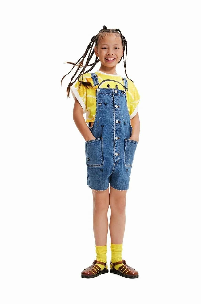 Детский джинсовый комбинезон