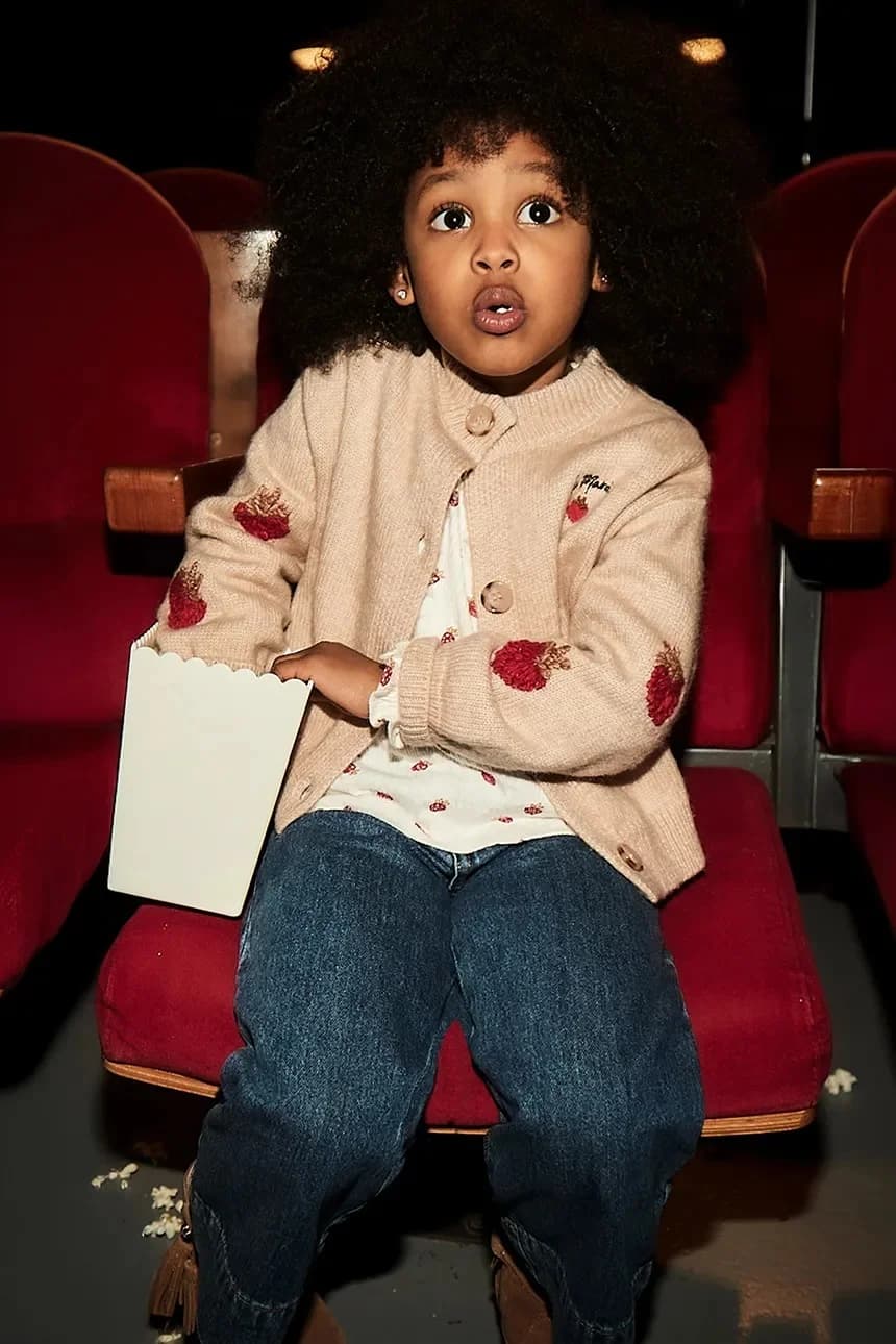 Детские широкие джинсы