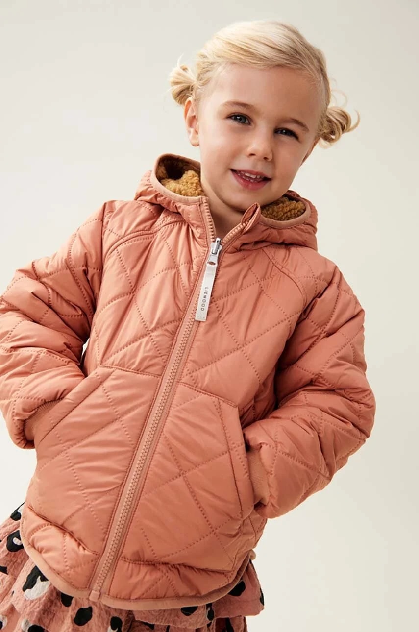 Детская двусторонняя куртка апельсин для мальчиков