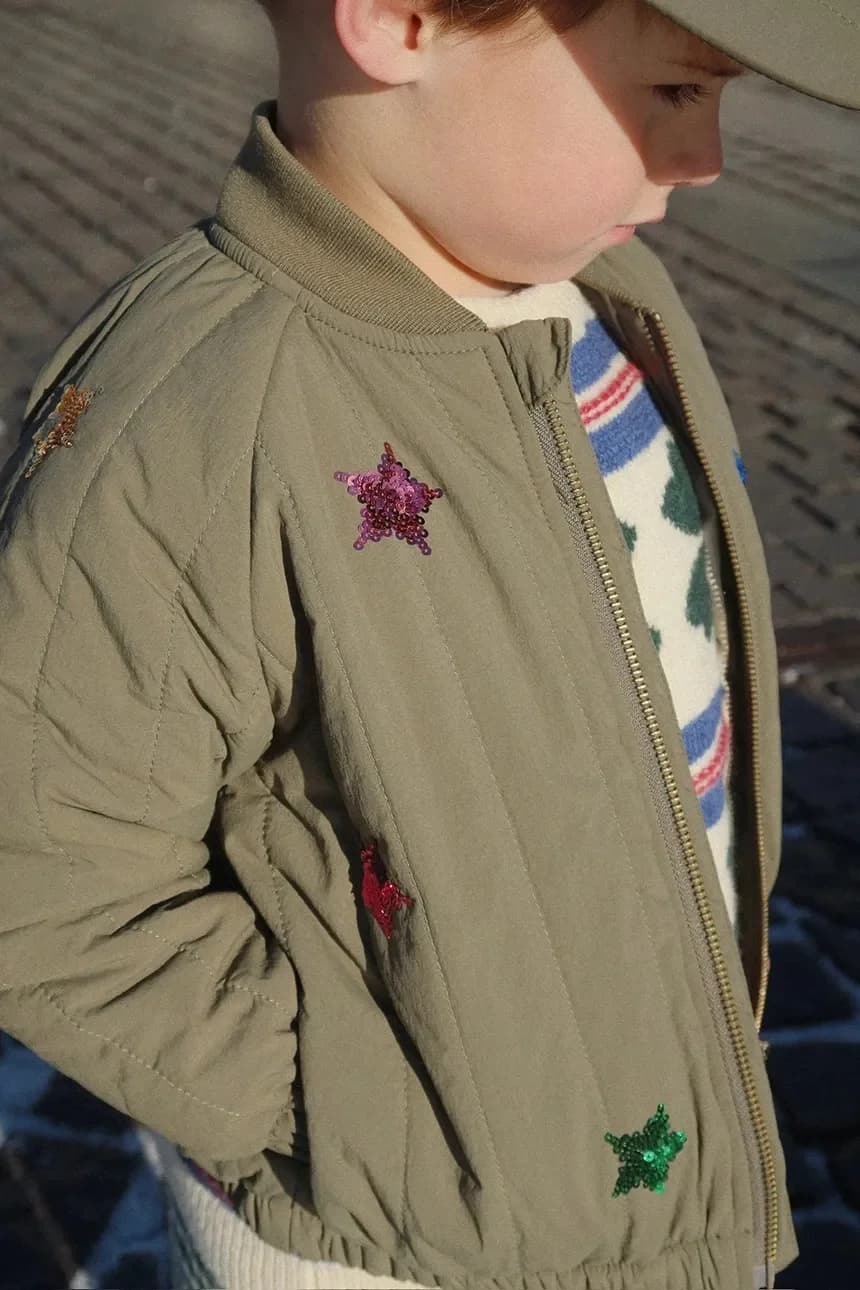 JUNO SEQUIN BOMBER JACKET детский бомбер