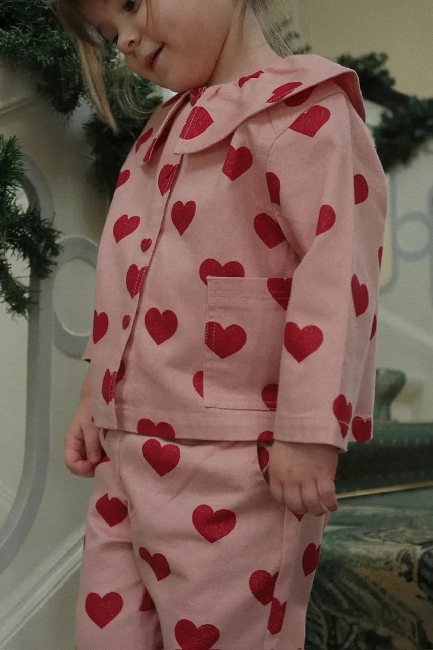 MAGOT COLLAR JACKET Детская джинсовая куртка GOTS