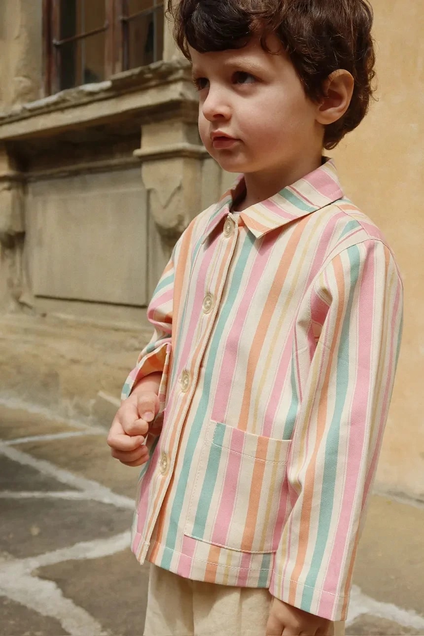 Детская хлопковая куртка FRANKIE SHIRT JACKET GOTS