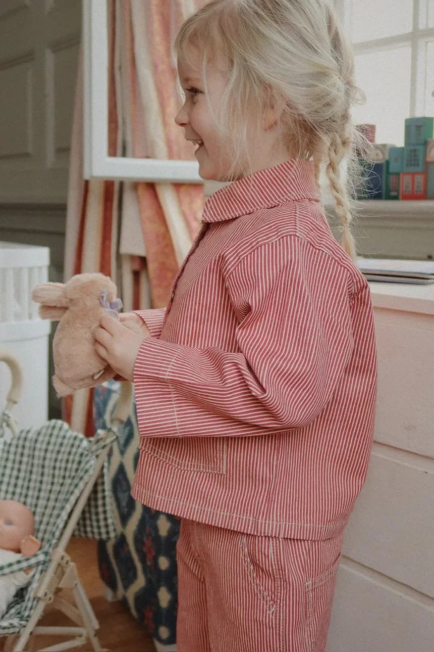 Детская хлопковая куртка LUC SHIRT JACKET GOTS