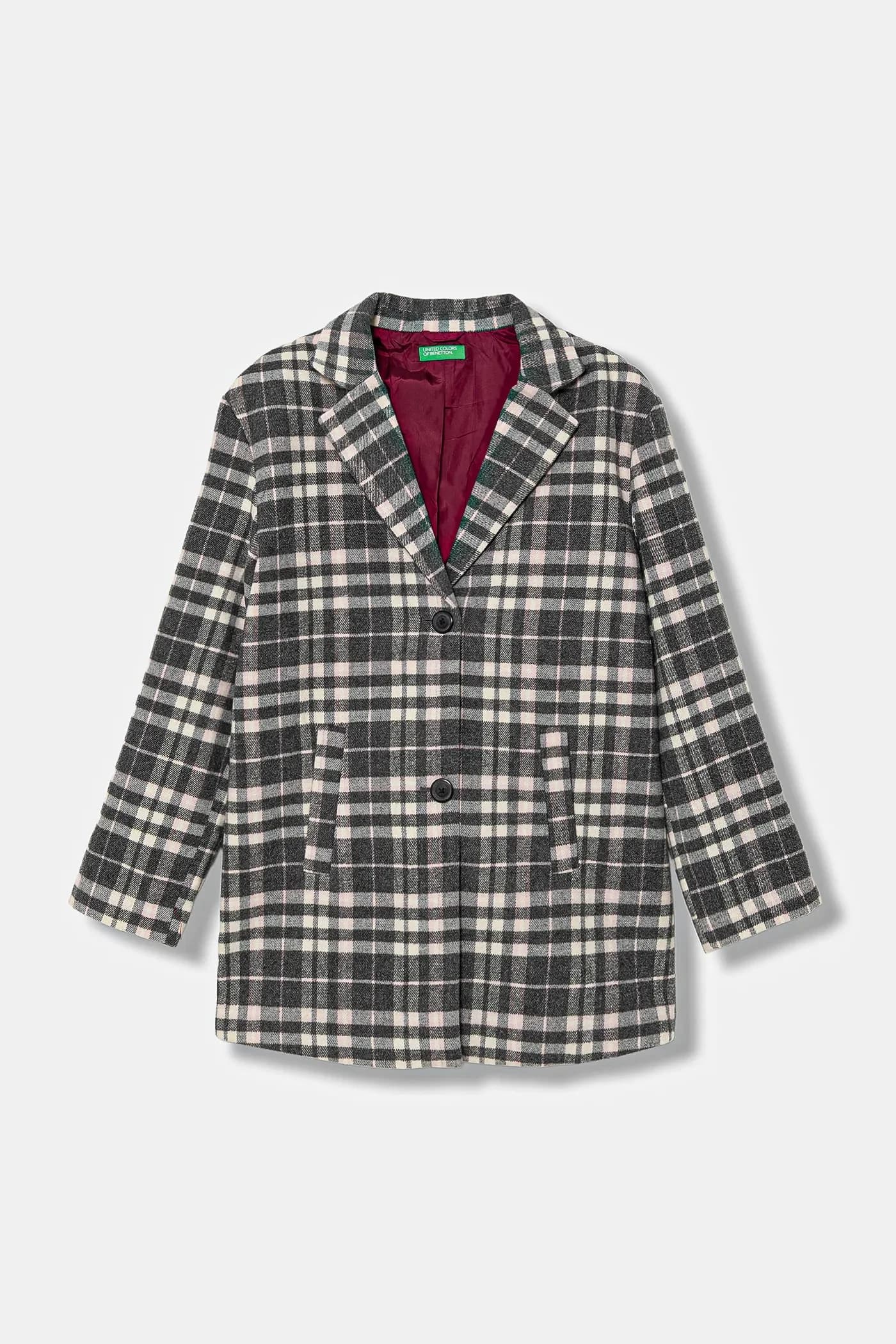 Детское полушерстяное пальто