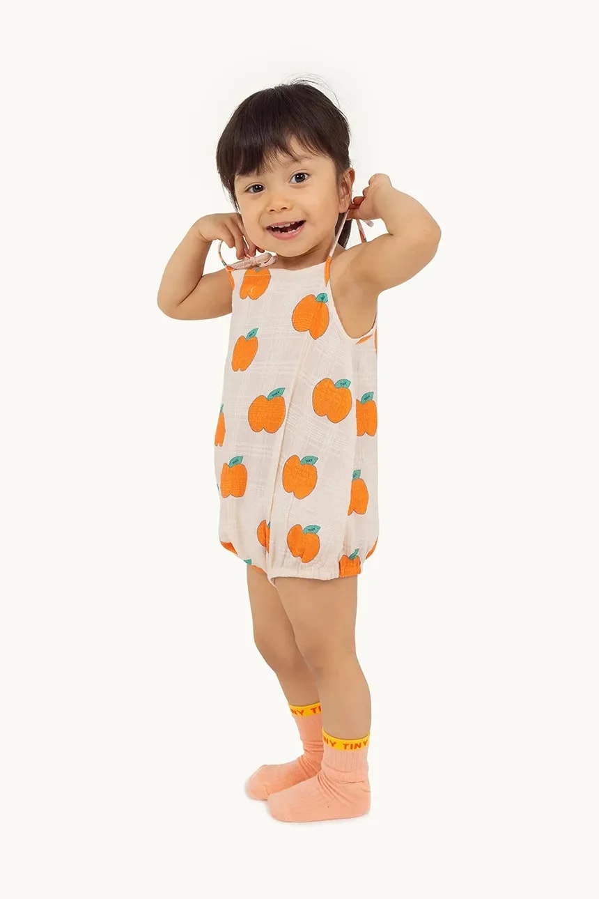 Хлопковое детское боди APPLES STRAPS BODY