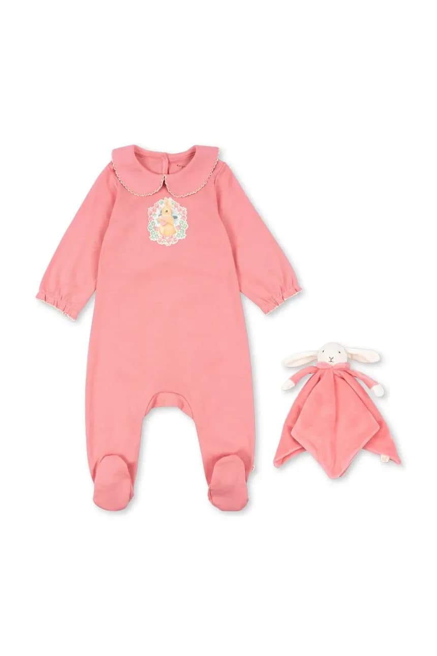 ПОДАРОЧНЫЙ НАБОР COTY PICOT: комбинезон GOTS и детский талисман