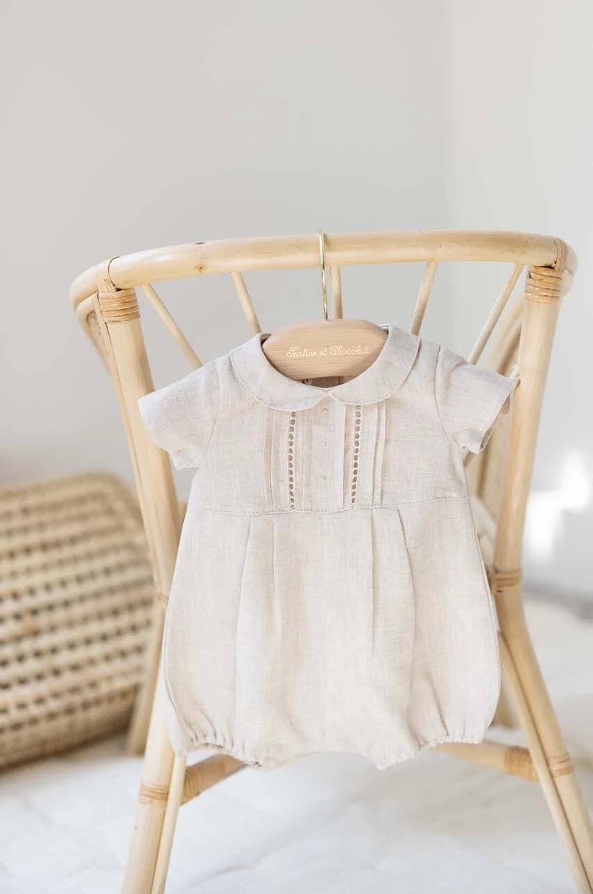 Льняные детские комбинезоны