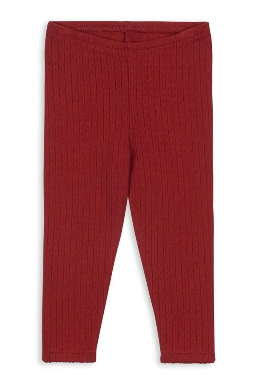 Детские хлопковые леггинсы MINNIE PANTS GOTS красные для мальчиков