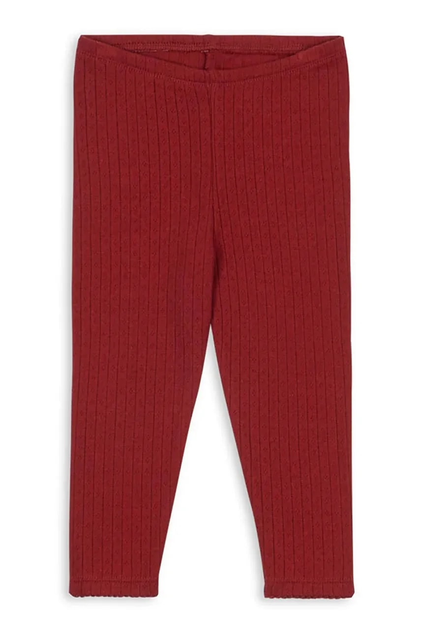 Детские хлопковые леггинсы MINNIE PANTS GOTS красные для мальчиков