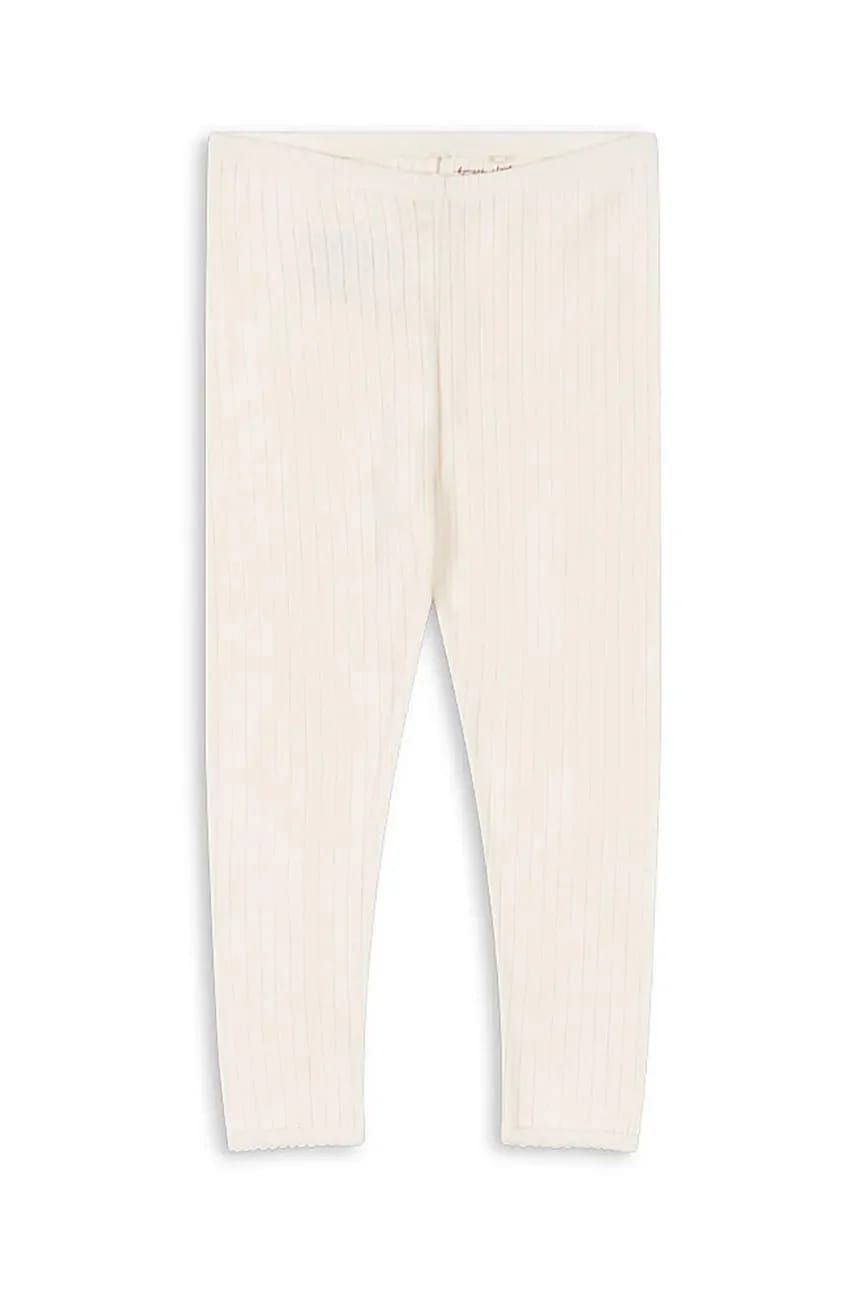Детские хлопковые леггинсы MINNIE PANTS GOTS бежевые для мальчиков