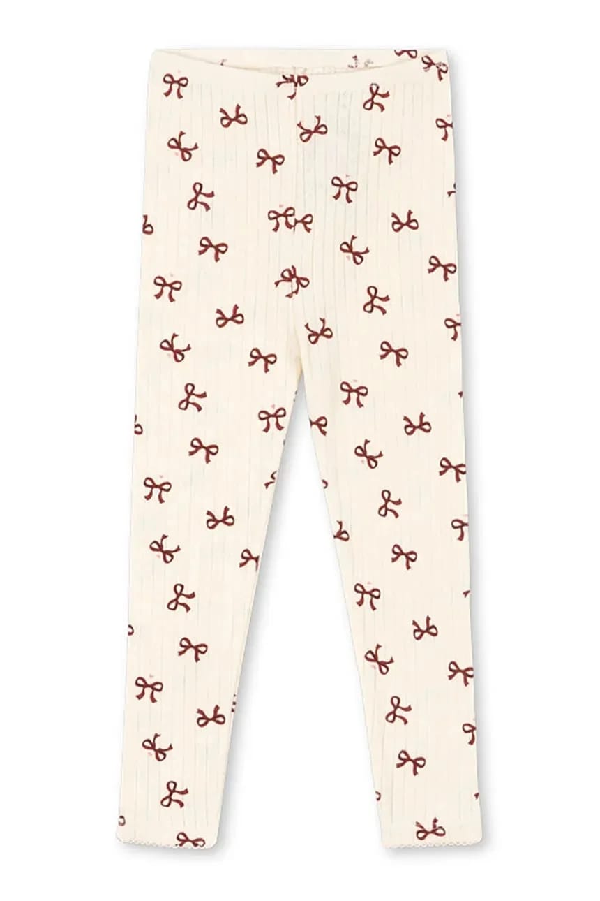 Детские хлопковые леггинсы MINNIE PANTS GOTS бежевые для мальчиков
