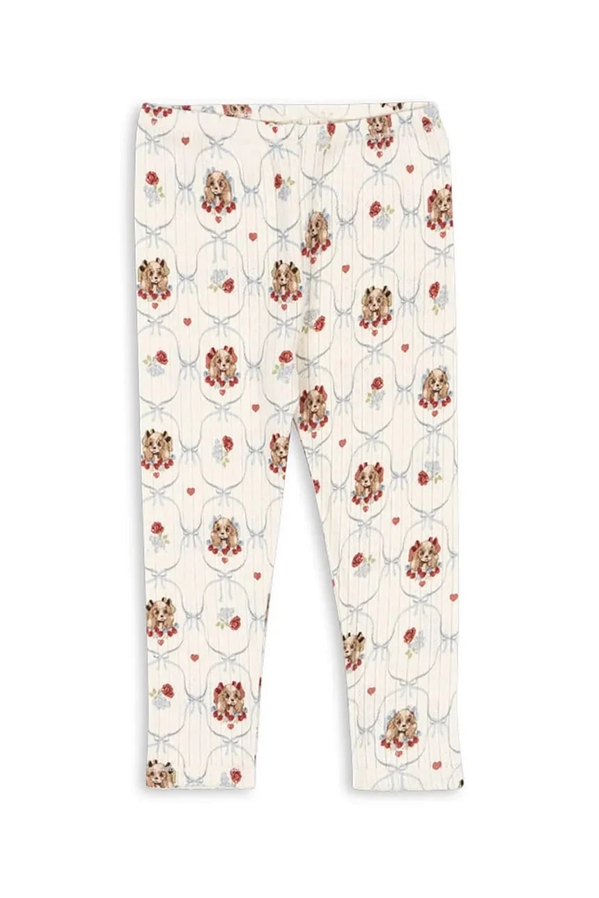 Детские хлопковые леггинсы MINNIE PANTS GOTS бежевые для мальчиков