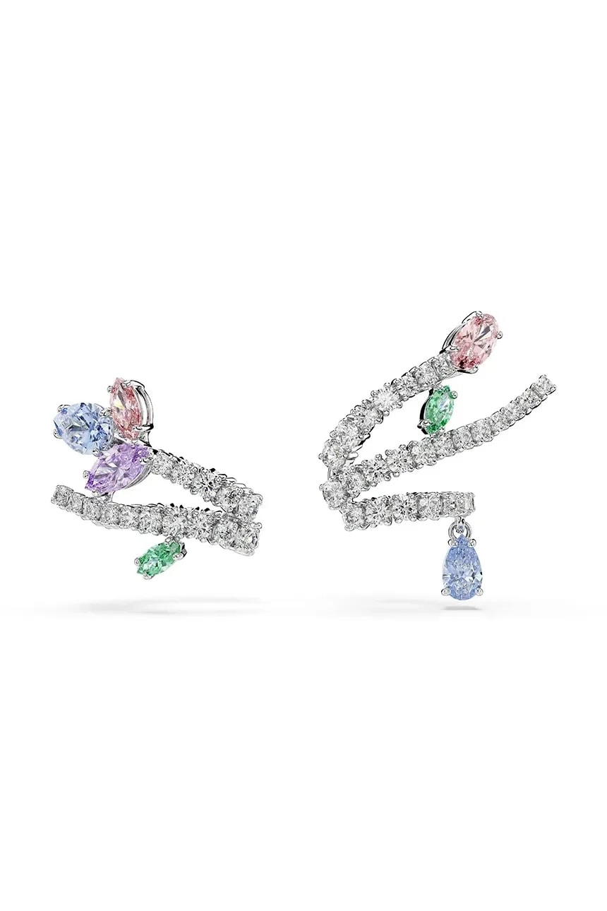 Женские серьги-кафф Ariana Grande с металлическим цирконом x Swarovski