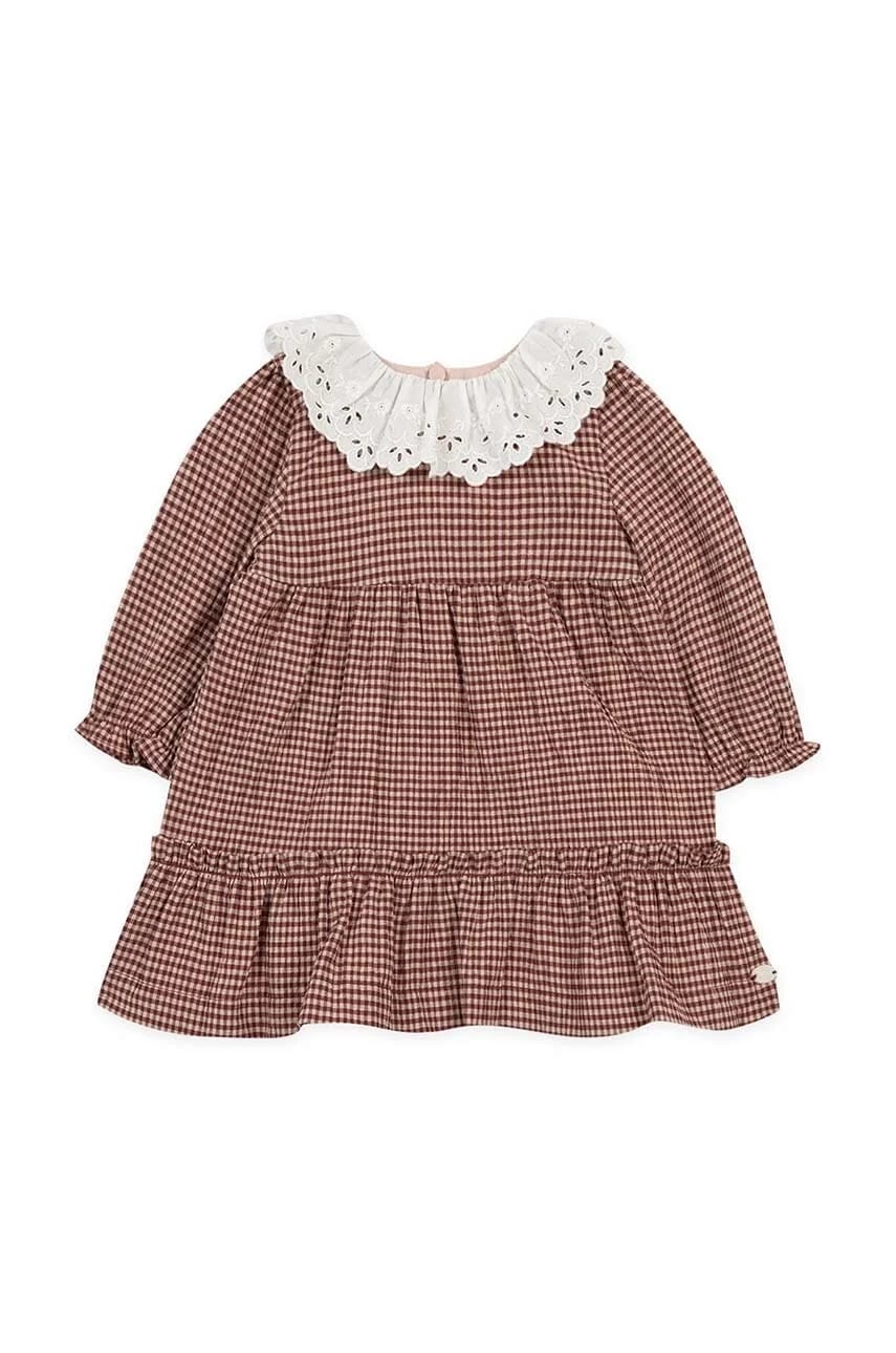 Детское платье бордовое для девочек